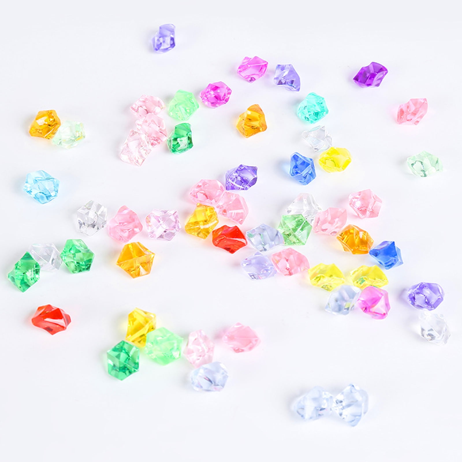 Okwish Fake Ice Cubes 100Pack Acrylic Cubes Display Decoration Cubes