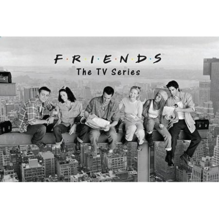 Friends TV Show On a Beam over New York 36x24 Art Print Poster Rachel Joey Phoebe Monica Chandler (Chandler And Joey Best Friends)