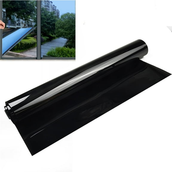Protection Window Film Static Black Blackout For Privacy For Bedroom Supplies To Block Sun Uv Universal 1 Roll