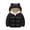 Black, variant on Infant Baby Winter Coat Cute Bear Ear Hooded Jacket Warm Fleece Lined Outerwear Windproof Quilted Toddler Boy Girl Snow Coat Size 0-4 Years