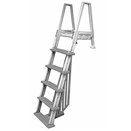 Confer Heavy-Duty Above-Ground Swimming Pool Ladder 46-56 Inches, Gray | 6000B