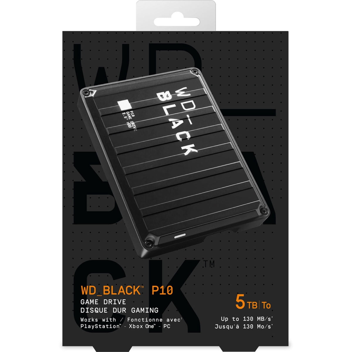 WD_BLACK 5TB P10 Game Drive USB 3.2 Gen 1, 2.5 Portable External Hard Drive HDD, Compatible with Playstation, Xbox, PC, & Mac - WDBA3A0050BBK-WEBB