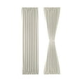 thumbnail image 4 of JIUZHEN French Door Curtains – Rod Pocket Thermal Blackout Curtain for Doors with Glass Window, Kitchen and Patio Doors for Privacy, 36 X 72 Inches Long, 1 Curtain Panel with Tieback,Ivory, 4 of 7