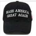 thumbnail image 2 of XQF 2024 Trump Hat Make America Great Again Hat with American Flag Logo Adjustable Size,Black, 2 of 7