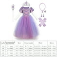 thumbnail image 6 of IBTOM CASTLE Girls Princess Dress Halloween Cosplay Fancy Dress up Christmas Birthday Party Long Maxi Puffy Dresses with Accessories 7PCS Outfits, 6 of 6