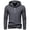 Dark Gray, variant on KANG Half Zip Pullover Hooded Athletic Sweatshirt Lightweight Breathable Performance Activewear Top For Running Training Casual Wear