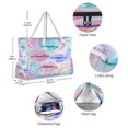 thumbnail image 5 of DIXRUYEE Beach Cooler Travel Tote Bags Beach Bag Fashion Colorful Kisses Printed, 5 of 7