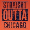 thumbnail image 2 of UGP Campus Apparel Straight Outta Chicago - Chicago Football T Shirt - Large - Orange, 2 of 6