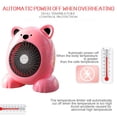 thumbnail image 3 of PENGXIANG Portable Space Heater, Indoor Portable Electric Heater with Overheat and Tip-over Protection, Small Ceramic Heater for Bedroom Home Office Desk, Pink, 3 of 6
