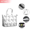 thumbnail image 2 of White Chicken Sketch Pattern Travel Tote Bags for Women Carry On,Large Weekender Bags for Women Travel,Multi Functional Duffle Bag for Work,Shopping,Sports, 2 of 5