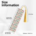 thumbnail image 3 of Kdxio Colorful Spots Print Metal Tassel Bookmarks,Perfect Gift for Art Lovers and Bookworms Metal Bookmarks for Women, 3 of 8