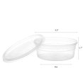 thumbnail image 2 of [Contenedores de almacenamiento de alimentos] FULING, 48 juegos de plástico de 240 ml con tapas, 2 of 8