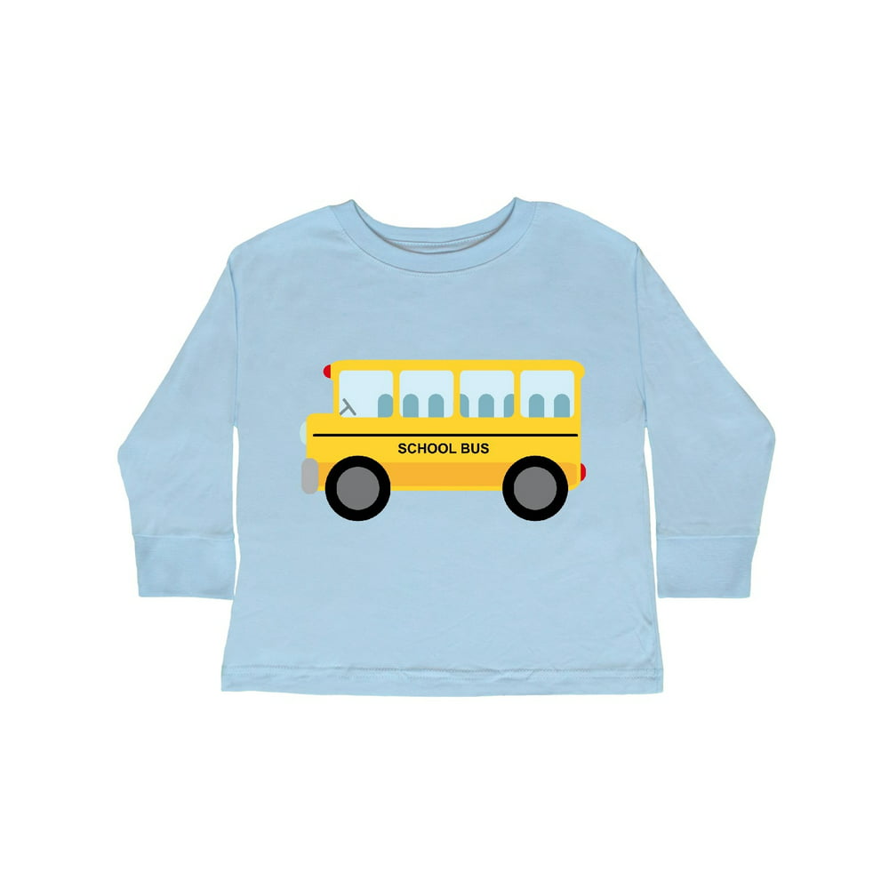 INKtastic - School Bus Toddler Long Sleeve T-Shirt - Walmart.com ...