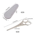 thumbnail image 2 of 2Pcs 2 Styles Stainless Steel Embroidery Scissors & Imitation Leather Sheath Tools 13.9x5.3x0.5cm 2pcs/set, 2 of 7