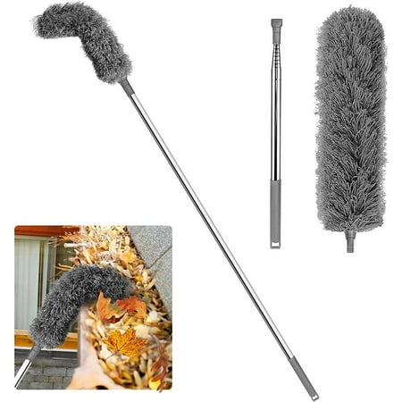 

HPDL Gutter Cleaning Brush Roofing Tool with Telescopic Extendable Pole Guards 2024