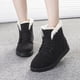 thumbnail image 3 of Botas de nieve mullidas con forro polar grueso y cálido para mujer, botines de invierno, 3 of 5