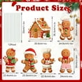 thumbnail image 2 of 6PCS Christmas Yard Signs Xmas Gingerbread Man Decorative Yard Stakes Holiday Christmas Swedish Tomte Yard Decorations Winter Home Pathway Walkway Decor Christmas Outdoor Garden Lawn Decorations, 2 of 9