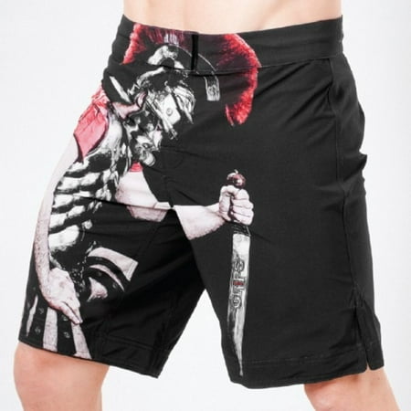Grips Athletics Mens Legionario MMA Training Fight Shorts - Black - Small