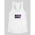 thumbnail image 3 of Friendship Day Big Bold Text Racerback Tank Women -Image by Shutterstock, Female Large, 3 of 4
