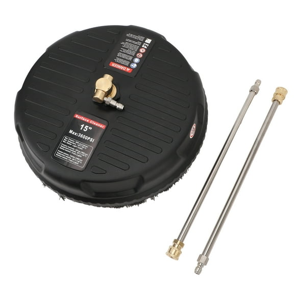 15 Inch Pressure Washer Surface Cleaner, Sturdy Power Washer Surface Cleaner 3600 PSI Quick Coverage for Patios