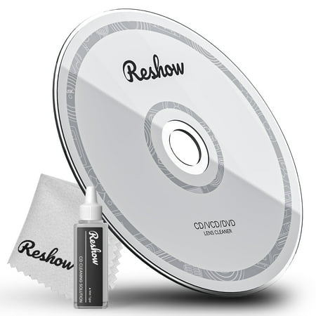 Reshow Laser Lens Cleaning Disc Daily Use Disc Cleaner Kit for CD & DVD Players