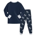 thumbnail image 5 of CAICJ98 Boys Pajamas Cotton Pjs Set Toddler Dinosaur 2 Piece Long Sleeve Sleepwear (6-7 Years,Dark Blue), 5 of 9