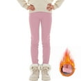 thumbnail image 2 of Zshosam Baby Girl Pants Girls Fleece Lined Leggings Thick Winter Warm Pants Thermal Tights for Kids Size 13T 14T,(Light Pink 13-14 Years), 2 of 7