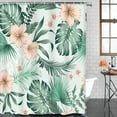 thumbnail image 2 of Beach Ocean Palm Bathroom Set with Shower Curtain and Rugs Accessories, Tropical Coast Sea Island Shower Curtain for Bathroom, Blue Summer Landscape Bathroom Decor 4 Pcs, 2 of 7