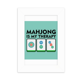 thumbnail image 1 of Feliz Mahjong. Marco de Fotos de escritorio imagen Blanco Pintura arte 5x7 pulgadas, 1 of 4