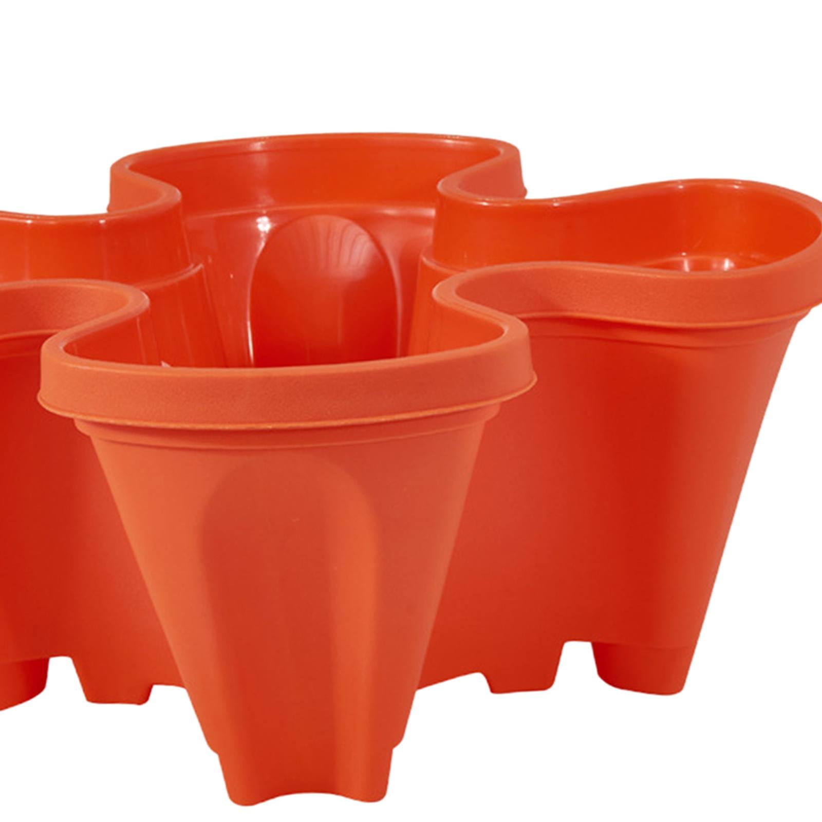 Nishiyuenyi 3Pieces Stand Vertical Gardening Planter Flower Pot Garden Tower for Peppers