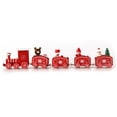 thumbnail image 4 of Adornos de mini tren de madera para Navidad, tren de Navidad de madera maciza, adornos para gabinetes de escritorio, 4 of 5