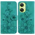thumbnail image 2 of Compatible with OnePlus Nord N30 Embossed Lily Wallet Case with Card Holder PU Leather Flip Cover, 2 of 5