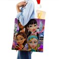 thumbnail image 4 of Bratz Girls Bolso de tela con estampado de lienzo para mujer, bolsa de compras reutilizable y estética, con cremallera interior, regalo para mujer,38*45cm., 4 of 6