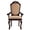 Espresso, variant on Arm Chairs With Solid Back - Beige Fabric & Cherry Finish Of 2 Finish, Foam Fill, Wooden Legs,