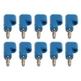 thumbnail image 1 of Banana Plug Speaker Plugs Open Screw Banana Plugs Solderless Banana Plug Speaker Cable Connectors 10Pcs/Set 4mm Solderless Banana Plug Stackable Open Screw 30V AC-60V DC Maximum, 1 of 8