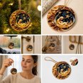 thumbnail image 6 of YuanGuangQ Christmas Acrylic Star Ornaments, 2D Round Winter Decorative Pendant Flat Tree Hanging, Holiday Party Decor for Christmas Tree Home Mantel Shelf Gift Decoration., 6 of 6
