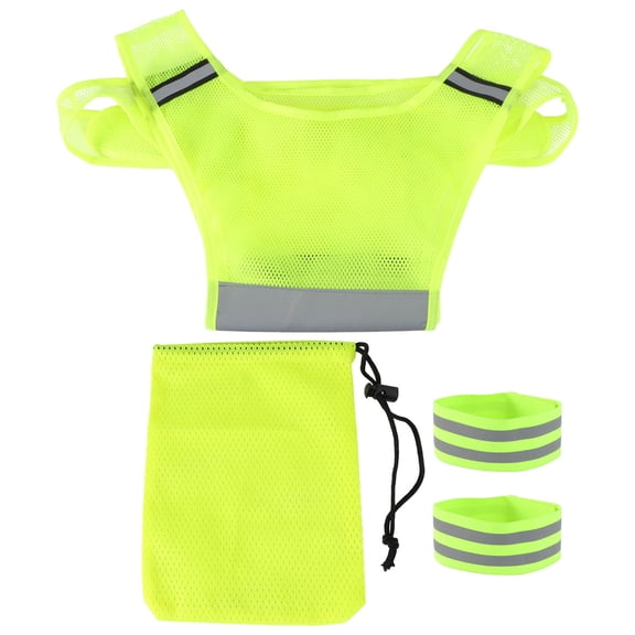 COSMOBETTY Reflective Vest for Running 1PC in Fluorescent Yellow for High Visibility