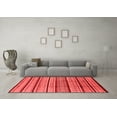 thumbnail image 3 of Ahgly Company Indoor Square Solid Red Modern Area Rugs, 5' Square, 3 of 4