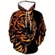thumbnail image 3 of Sudadera con capucha con gráfico de tigre 3D para hombre, sudadera con capucha transpirable ligeramente elástica activa para exteriores, moda de otoño y primavera 2023, 3 of 5