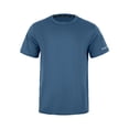 thumbnail image 6 of LODIENY Men's Short Sleeve Workout Shirts Dry Fit Lightweight Moisture Wicking Athletic Tops Crew Neck Running Gym Summer Casual Tees Blue XL, 6 of 9