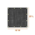 thumbnail image 3 of COVERS&ALL Mesh Tarps, 6 Oz 20 mil Polyester protective cover with Reinforced Edges, Multipurpose for Patio Garden Fences Swimming Pools Construction Dump Trucks Equipment (18' H x 25' W Feet), 3 of 7