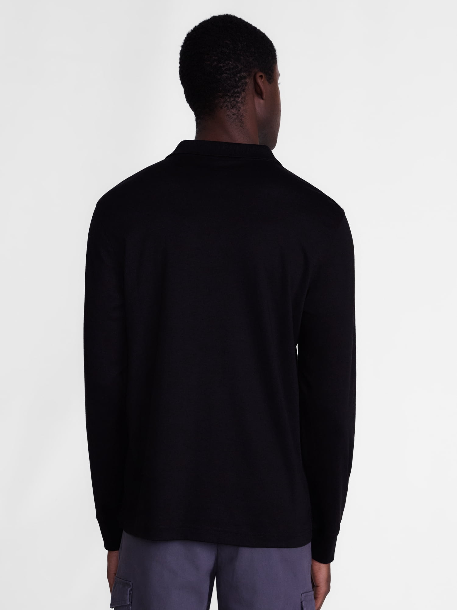 George Men's Interlock Polo Shirt with Long Sleeves, Sizes S-5XB
