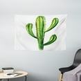 thumbnail image 1 of Cactus Decor Tapestry, Mexican Hot Desert Cactus Flower Plant Botanic Nature Cartoon like Print Image, Wall Hanging for Bedroom Living Room Dorm Decor, 60W X 40L Inches, Green, by Ambesonne, 1 of 2