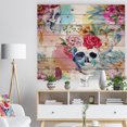 thumbnail image 3 of Design Art - Ethnic Skull with Flowers, 3 of 5