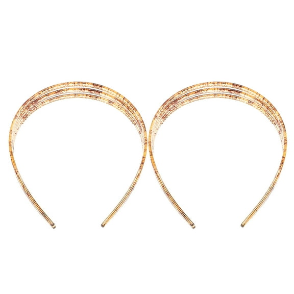 MUSEYA 2Pcs Hair Holding Headband for Face Washing Designed for Women with Coffee Color for Daily Wear