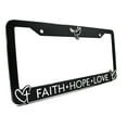 thumbnail image 2 of LP Frameworks Faith Hope Love for Jesus and God 3D Raised License Plate Frame | 1 Pack USA Car License Plate Cover | Universal US Car Black License Plate Holder | Auto Accessories (Car, Truck and SUV), 2 of 5