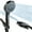 Black, variant on GPED High Pressure Shower Head, 7-Mode Handheld Shower Head, Anti-Clog Nozzles, Built-in Pause Mode & 2 Power Wash, High Flow Shower Head with Wall/Overhead Brackets &59" Stainless Steel Hose, Silver