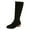 Black, variant on Rokment Womens Knee High Boots with Side Zipper Fall Winter Fashion Suede Pointed Toe Chunky Low Heel Mid Calf Dress Tall Boots for Ladies Black Size 6.5