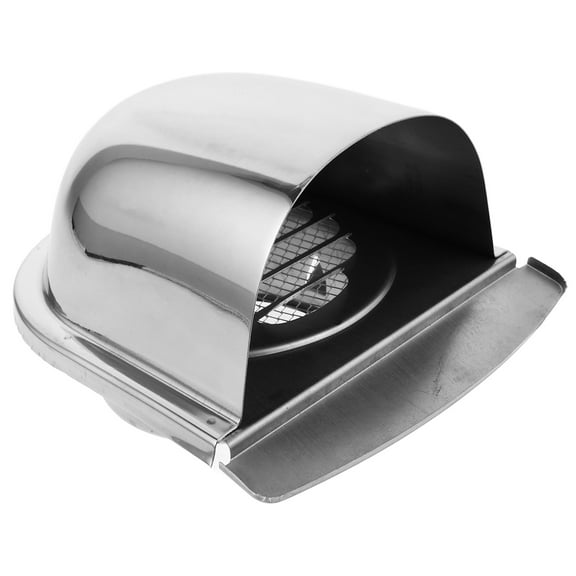 unbranded Exhaust Air Vent Cover Stainless Steel Round Vent Cover Wall Vent Hole Ventilating Cover Air Ventilation Parts For Exhaust Wall Vent Outlet Hood Ducting Vent Cover