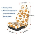 thumbnail image 3 of Daiia Yellow Biscuit Printed Car Seat Cover - Waterproof & Sweatproof - Universal Fit, Machine Washable, Non-Slip - Seat Protector for Car, Truck, SUV, Van (1 Pack), 3 of 5